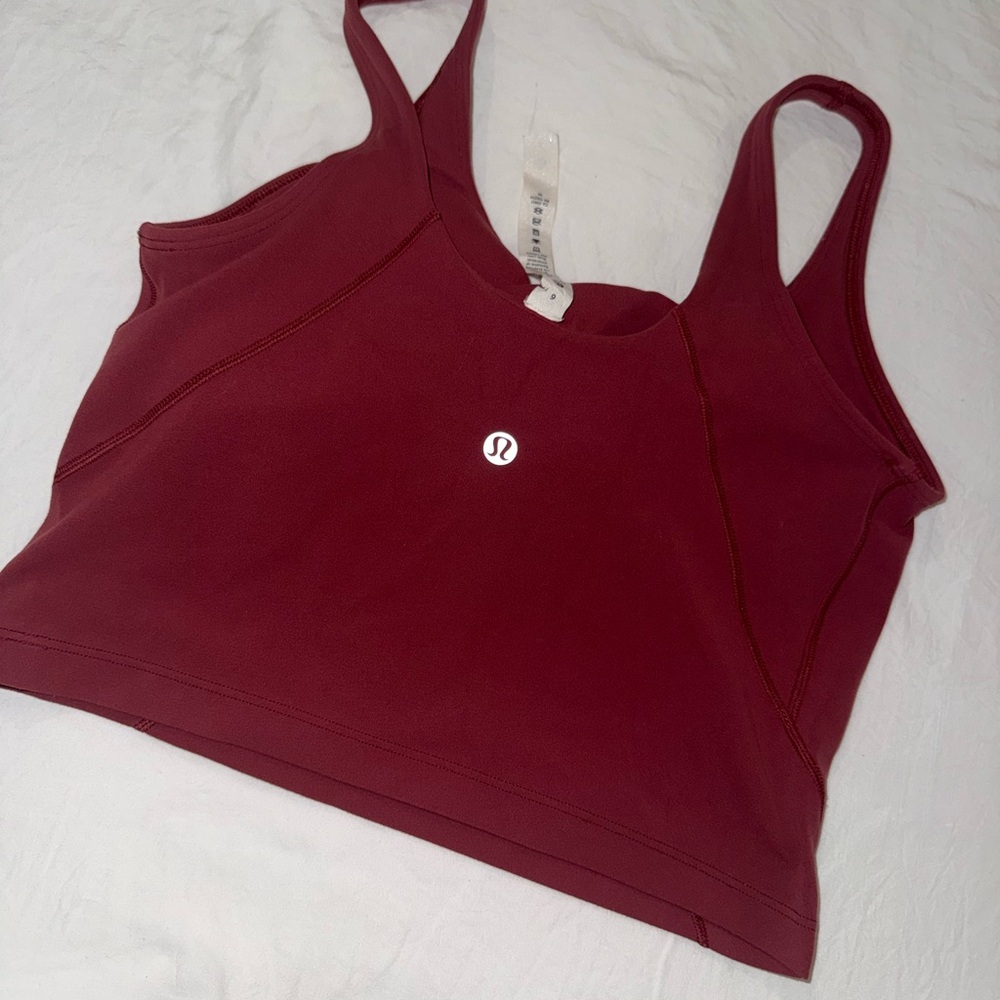 lululemon athletica Burgundy Crop Top